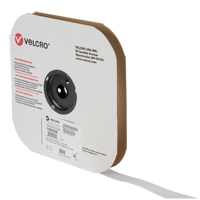 Fastener Tape, Hook, 25 yds x 1", Sew-On, White Ontario Packaging