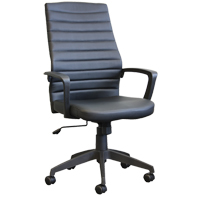 Activ™ A-128 Office Chair, Polyurethane, Black, 250 lbs. Capacity OP796 | Ontario Packaging