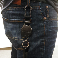 Mousqueton porte-cl&eacute;s r&eacute;tractable Securit, Polycarbonate, C&acirc;ble 28", Fixation Mousqueton Ontario Packaging