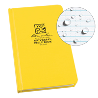 Bound Book, Hard Cover, Yellow, 160 Pages, 4-5/8" W x 7-1/4" L OQ360 | Ontario Packaging