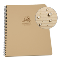 Side-Spiral Notebook, Soft Cover, Tan, 64 Pages, 4-5/8" W x 7" L OQ411 | Ontario Packaging