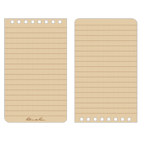 Pocket Top-Spiral Notebook, Soft Cover, Tan, 100 Pages, 3" W x 5" L OQ405 | Ontario Packaging