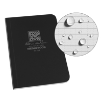 Memo Book, Soft Cover, Black, 112 Pages, 3-1/2" W x 5" L OQ418 | Ontario Packaging