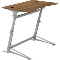 Verve™ Height Adjustable Stand-Up Desk, Stand-Alone Desk, 42" H x 47-1/4" W x 31-3/4" D, Walnut OQ705 | Ontario Packaging