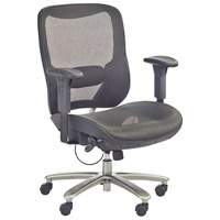 Economical Big & Tall Chair, Mesh, Black, 450 lbs. Capacity OQ712 | Ontario Packaging