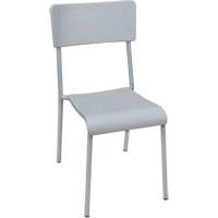 Ventura Stacking Chair, Polypropylene, 36" High, 300 lbs. Capacity, Grey OQ722 | Ontario Packaging