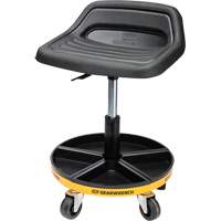Mobile Mechanics Seat, Steel, Black, 300 lbs. Capacity OQ729 | Ontario Packaging