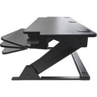 Goya™ Sit-Stand Workstation, Desktop Unit, 20" H x 42" W x 16" D, Black OQ762 | Ontario Packaging