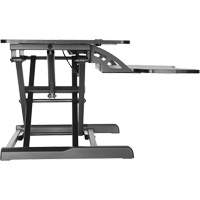 Goya Sit-Stand Workstation, Desktop Unit, 22" H x 31-1/2" W x 24" D, Black Ontario Packaging