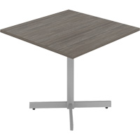 Cafeteria Table, 36" L x 36" W x 29-1/2" H, 1" Top, Laminate, Grey/White OQ946 | Ontario Packaging