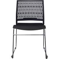 Activ™ Series Stacking Chairs, Polypropylene, 32-3/8" High, 250 lbs. Capacity, Black OQ954 | Ontario Packaging
