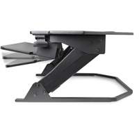 Goya™ Sit-Stand Corner Work Station, Desktop Unit, 20" H x 42" W x 37-4/5" D, Black OQ972 | Ontario Packaging