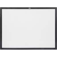 Tableau blanc à cadre MDF noir, Effacement à sec/Magnétique, 48" la x 36" h OR132 | Ontario Packaging