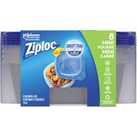 Mini contenants carrés Ziploc<sup>MD</sup>, Plastique, Capacité de 118 ml, Transparent OR135 | Ontario Packaging