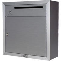 Collection Box, Surface -Mounted, 12-3/4" x 16-3/8", 2 Doors, Aluminum OR348 | Ontario Packaging