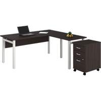 Newland "L" Shaped Desk with Pedestal OR447 | Ontario Packaging