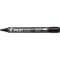 Pilot 100 Permanent Marker, Bullet, Black OR455 | Ontario Packaging