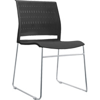 Chaises empilables, Polypropyl&egrave;ne, Hauteur 32-3/8", Capacit&eacute; 250 lb, Noir Ontario Packaging
