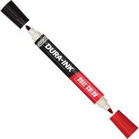 Markal&reg; Dura-Ink&reg; Dual Colour Permanent Ink Marker, Black/Red, Bullet Tip Ontario Packaging