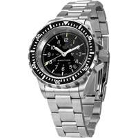 Grey Maple Large Diver's Automatic Watch with Stainless Steel Bracelet, Digital, Battery Operated, 41 mm, Silver OR479 | Ontario Packaging