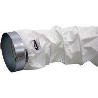White 12" x 12' Distribution Ducting Kit, Adapter & Clamp Ontario Packaging