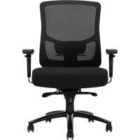 Chaise &agrave; dossier haut avec m&eacute;canisme &agrave; basculement synchronis&eacute; robuste Raven 400, Mailles, Noir, Capacit&eacute; 400 lb Ontario Packaging