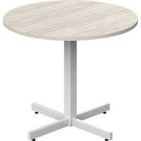Newland Height-Adjustable Round Table, 36" L x 36" W x 29" H, 1" Top, Laminate, Tan Ontario Packaging