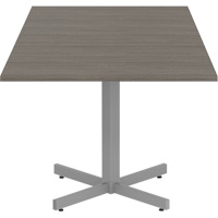 Newland Height-Adjustable Square Table, 36" L x 36" W x 29" H, 1" Top, Laminate, Brown Ontario Packaging