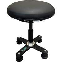 Tabouret ergonomique OmniStool, Mobile, Ajustable, Vinyle Si&egrave;ge, Noir Ontario Packaging