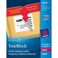 TrueBlock™ Laser Shipping Labels, 3-1/3" W x 4" L, White OT812 | Ontario Packaging