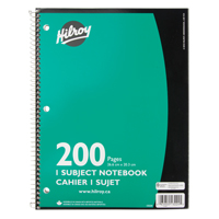 1 Subject Spiral Notebook OTF621 | Ontario Packaging