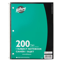 1 Subject Spiral Notebook OTF623 | Ontario Packaging