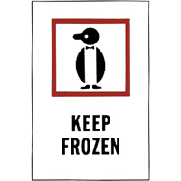 "Keep Frozen" Special Handling Labels, 6" L x 4" W, Red on White Ontario Packaging