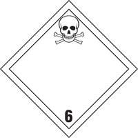 TDG Shipping Labels, Class 6.1, Toxic Substances, Vinyl Ontario Packaging
