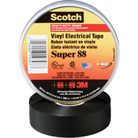 Scotch&reg; Super 88 Tape, 19 mm (3/4") x 20.1 m (66'), Black, 8.5 mils Ontario Packaging
