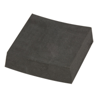 Black Neoprene Foam, 1" Thick, 3" L x 3" W PE645 | Ontario Packaging
