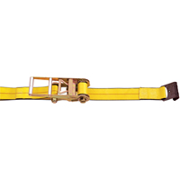 Ratchet Straps, Flat Hook, 3" W x 30' L, 5400 lbs. (2450 kg) Working Load Limit Ontario Packaging