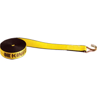 Winch Straps, Wire Hook, 2" W x 30' L, 1670 lbs. (751 kg) Working Load Limit Ontario Packaging