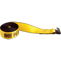 Winch Straps, Flat Hook, 4" W x 30' L, 5400 lbs. (2450 kg) Working Load Limit Ontario Packaging