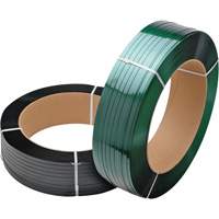 Green Strapping, Polyester, 5/8" W x 3800' L, Green, Manual Grade PE822 | Ontario Packaging