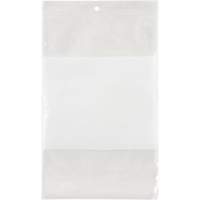 White Block Poly Bags, Reclosable, 9" x 6", 2 mils PF941 | Ontario Packaging