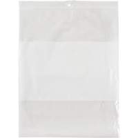 White Block Poly Bags, Reclosable, 10" x 8", 2 mils PF948 | Ontario Packaging