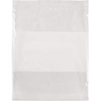 Sacs en poly avec espace inscriptible blanc, Refermable, 15" x 12", 2 mils PF963 | Ontario Packaging