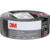 DT8 All-Purpose Duct Tape, 8 mils, Black, 48 mm (2") x 55 m (180') Ontario Packaging