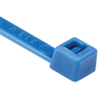 T Series Cable Ties, 8" Long, 50 lbs. Tensile Strength, Blue Ontario Packaging