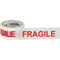 Ruban d'emballage Fragile, Adh&eacute;sif Thermofusible, 2 mils, 48 mm (2") x 100 m (328') Ontario Packaging