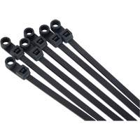 Screw-In Cable Tie, 8" Long, 50 lbs. Tensile Strength, Black Ontario Packaging
