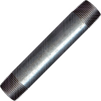 Long Pipe Nipple, Galvanized, 1/2", NPT x NPT Ontario Packaging