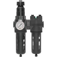 Manual Drain Filter, Regulator & Coalescing Filter with Standard Bowl Modulair 400, 1/4" NPT, 150 PSI, 9.1 fl. oz. Capacity Ontario Packaging