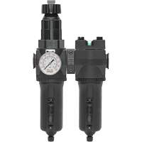 Manual Drain Filter, Regulator & Coalescing Filter with Metal Bowl Modulair 400, 1/4" NPT, 200 psi, 9.1 fl. oz. Capacity Ontario Packaging